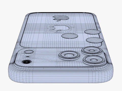 Apple iPhone 17 Pro Max Deep Blue 3D Model