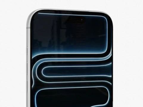Apple iPhone 17 Pro Max Silver 3D Model
