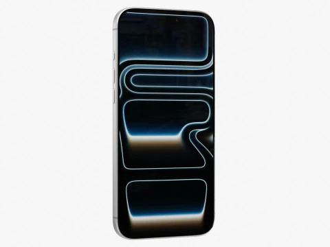 Apple iPhone 17 Pro Max Silver 3D Model