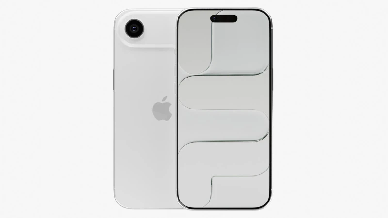 Apple iPhone Air Cloud White 3D Model .c4d .max .obj .3ds .fbx .stl .blend
