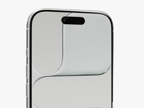 Apple iPhone Air Cloud w kolorze białym Model 3D