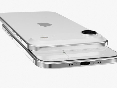 Apple iPhone Air Cloud w kolorze białym Model 3D