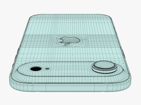 Apple iPhone Air Cloud w kolorze białym Model 3D