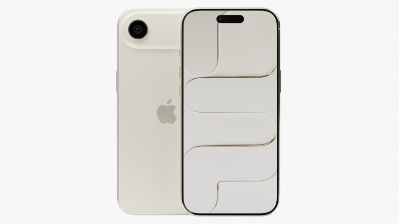 Apple iPhone Air Emas Muda Model 3D .c4d .max .obj .3ds .fbx .stl .blend