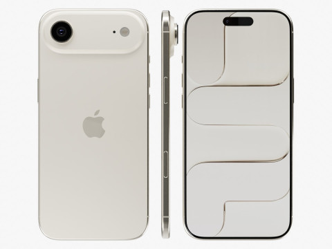 Apple iPhone Air Emas Muda Model 3D