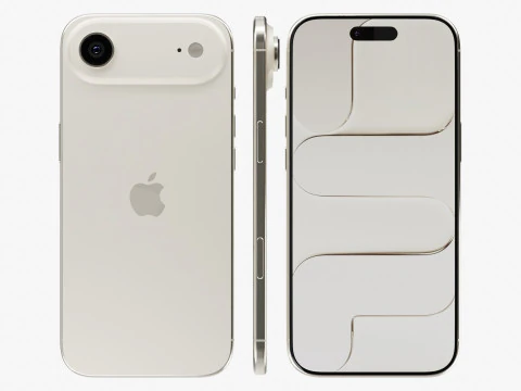 Apple iPhone Air Light Gold 3D Model