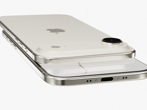 Apple iPhone Air Emas Muda Model 3D