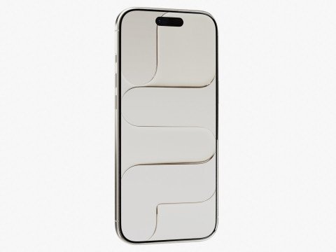 Apple iPhone Air Emas Muda Model 3D