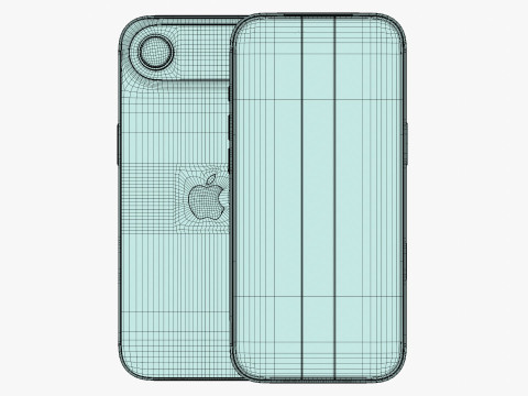 Apple iPhone Air Emas Muda Model 3D