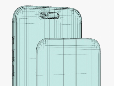 Apple iPhone Air Emas Muda Model 3D