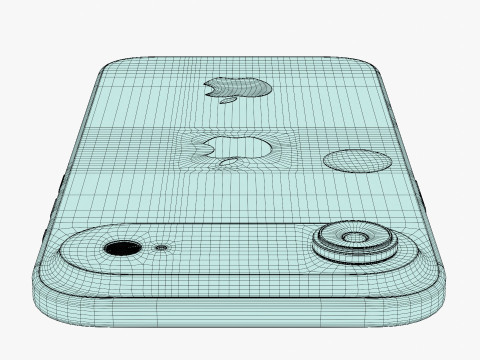 Apple iPhone Air Emas Muda Model 3D