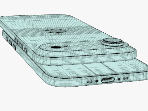 Apple iPhone Air Emas Muda Model 3D
