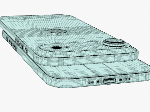 Apple iPhone Air Light Gold 3D Model