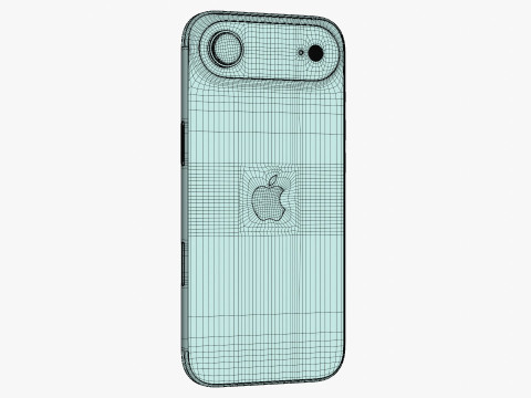 Apple iPhone Air Emas Muda Model 3D