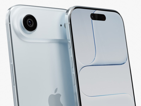 苹果 iPhone 空气 天蓝色 3D 模型