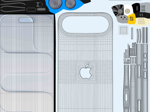 苹果 iPhone 空气 天蓝色 3D 模型