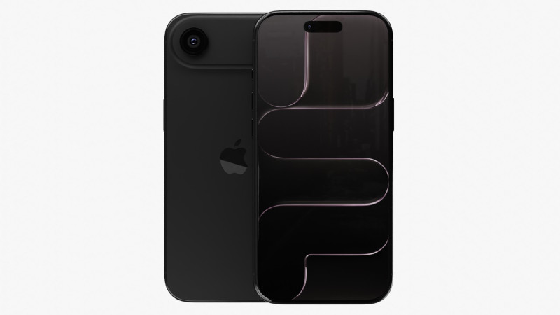 Apple iPhone Air Espace Noir Modèle 3D .c4d .max .obj .3ds .fbx .stl .blend