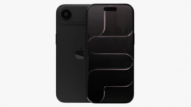 Apple iPhone Air Space Black 3D Model .c4d .max .obj .3ds .fbx .stl .blend
