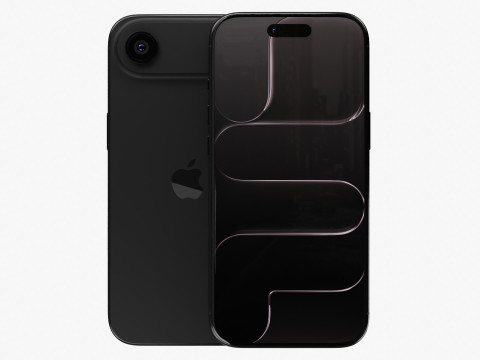 Apple iPhone Air Space Черный 3D Модель