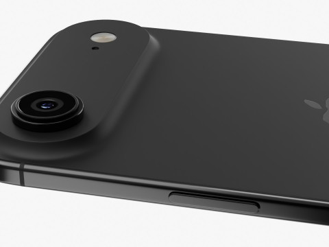 Apple iPhone Air Espace Noir Modèle 3D