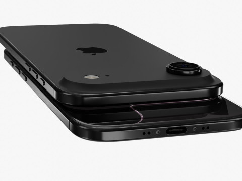 Apple iPhone Air Espace Noir Modèle 3D
