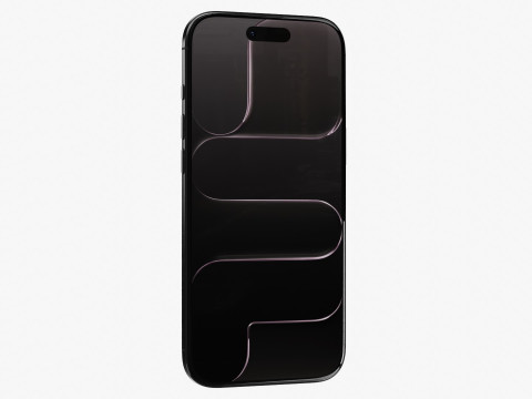 Apple iPhone Air Espace Noir Modèle 3D
