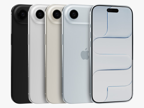 Яблоко Айфон Эйр 3D Модель