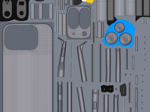 Składany kamień księżycowy Google Pixel 10 Pro Model 3D