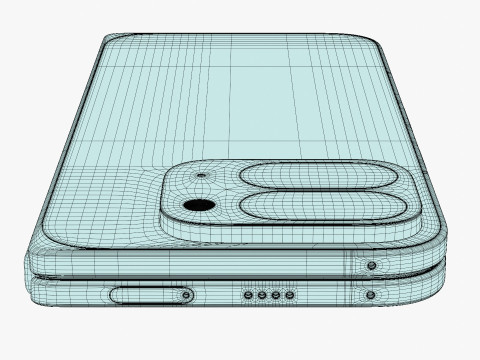 Składany kamień księżycowy Google Pixel 10 Pro Model 3D