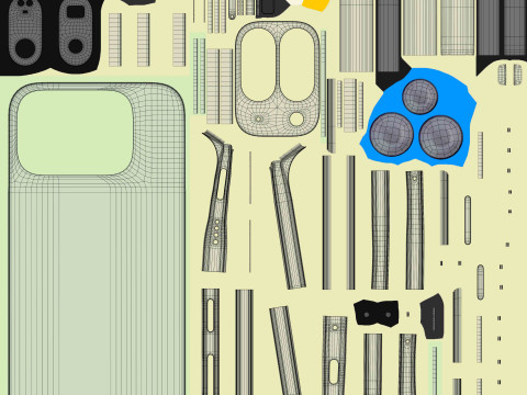 Google Pixel 10 Pro Fold Jade Modelo 3D