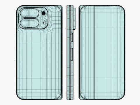 Google Pixel 10 Pro Fold Jade Modelo 3D