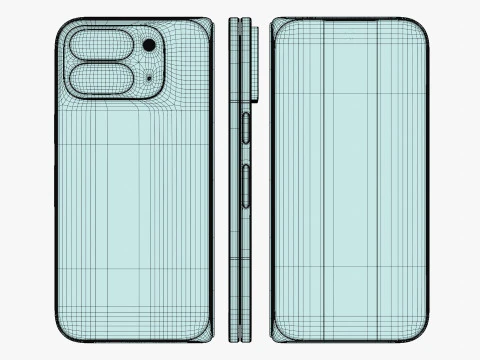 Google Pixel 10 Pro Fold Jade 3D Model