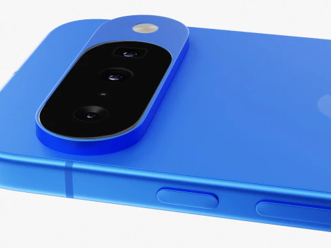 谷歌 Pixel 10 靛蓝 3D 模型