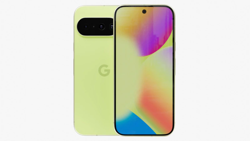 Google Pixel 10 Lemongrass 3D Model .c4d .max .obj .3ds .fbx .stl .blend 