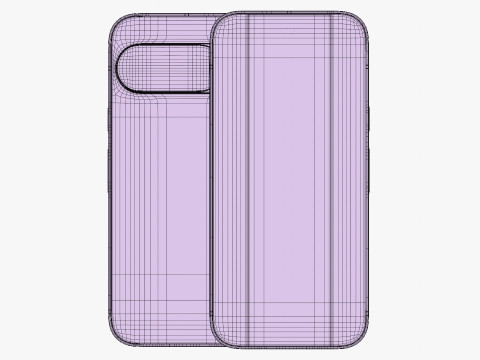 구글 픽셀 10 레몬그라스 3D 모델