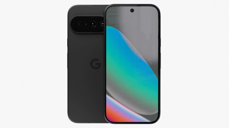 Google Pixel 10 Obsidian 3D Model .c4d .max .obj .3ds .fbx .stl .blend 