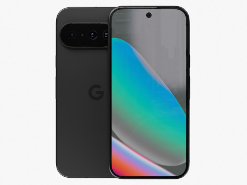 Google Pixel 10 Obsidiaan 3D Model