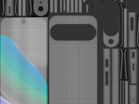 Google पिक्सेल 10 ओब्सीडियन 3D मॉडल