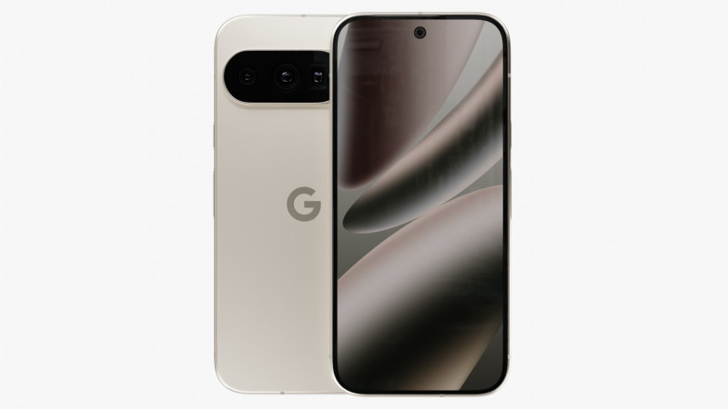 Google Pixel 10 Pro Porcelain 3D Model .c4d .max .obj .3ds .fbx .stl .blend 