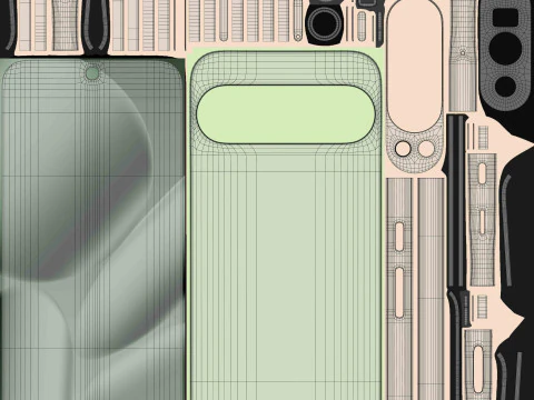 Google Pixel 10 Pro XL Jade 3D Model