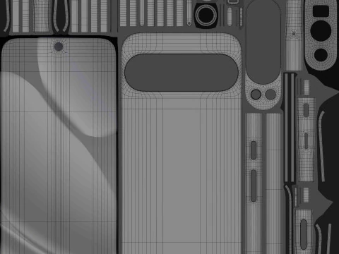Google Pixel 10 Pro XL Obsidian 3D Model