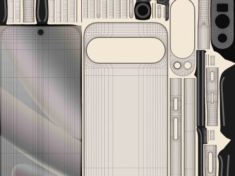 Google Pixel 10 Pro XL Porcelain 3D Model