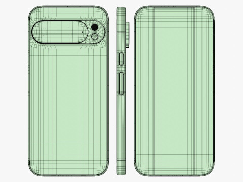 Porcelanowy Google Pixel 10 Pro XL Model 3D