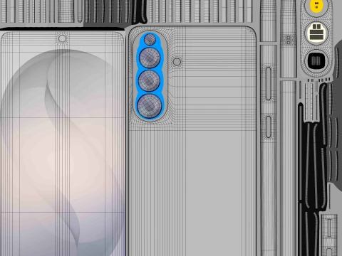 Samsung Galaxy S26 Plus Silver Shadow 3D Model