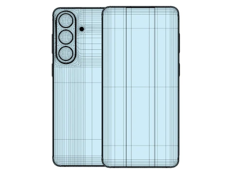 Samsung Galaxy S26 Plus Silver Shadow 3D Model