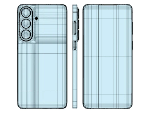 Samsung Galaxy S26 Plus Silver Shadow 3D Model