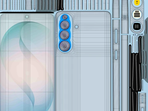 Samsung Galaxy S26 Plus Sky Blue 3D Model