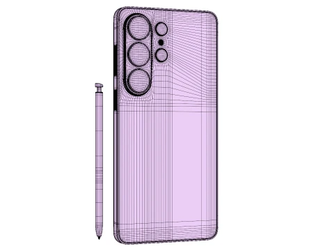 Samsung Galaxy S26 Ultra Black 3D Model