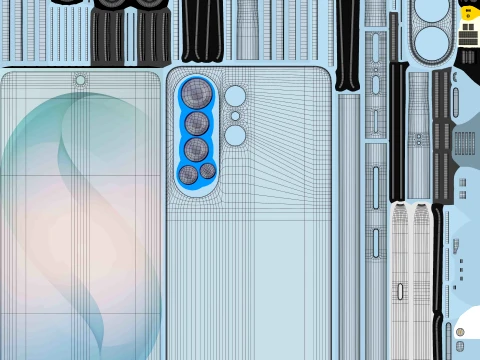 Samsung Galaxy S26 Ultra Azul Celeste Modelo 3D