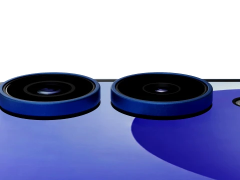 Samsung Galaxy Z Flip 8 Blue 3D Model